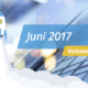 Blauer Hintergrund mit weißer Schrift „Release – Juni 2017“