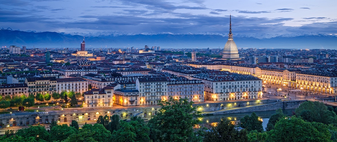 Blick über die Stadt Turin