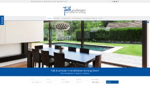 Screenshot Website Falk & Lehmann Immobilienvermittlung
