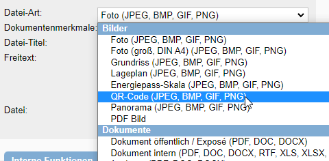 QR-Code als Dateiart