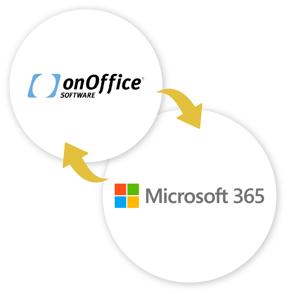 Microsoft 365-Integration in onOffice enterprise